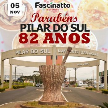 Pilar do Sul 82 anos, Parabéns!!!